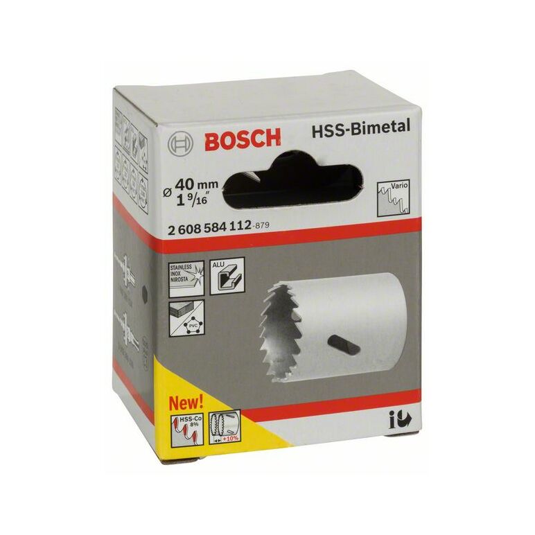 Bosch Lochsäge HSS-Bimetall für Standardadapter, 40 mm, 1 9/16 Zoll (2 608 584 112), image 
