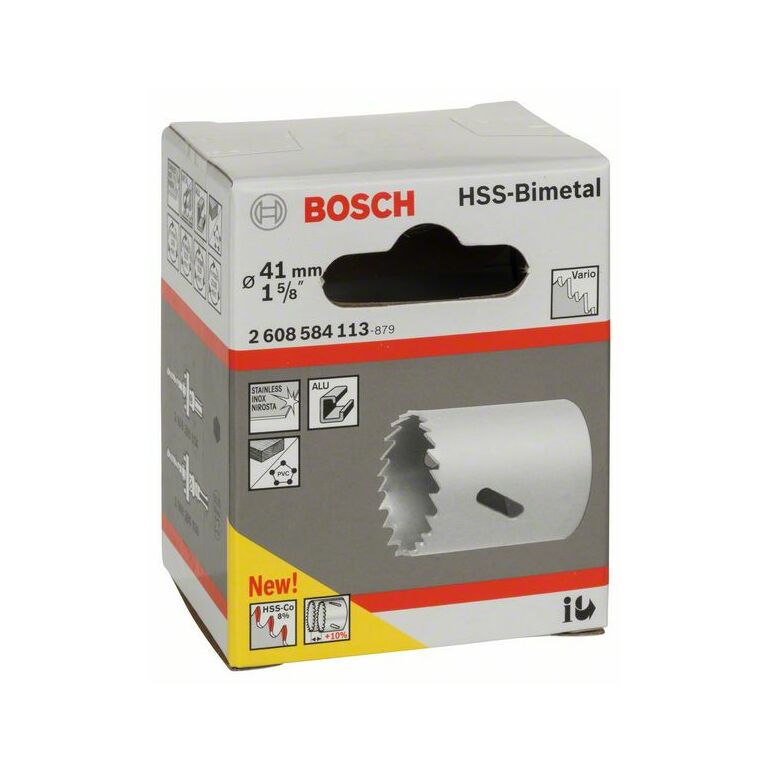 Bosch Lochsäge HSS-Bimetall für Standardadapter, 41 mm, 1 5/8 Zoll (2 608 584 113), image _ab__is.image_number.default