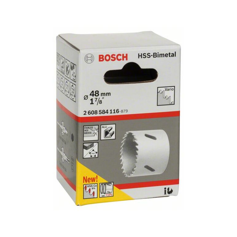 Bosch Lochsäge HSS-Bimetall für Standardadapter, 48 mm, 1 7/8 Zoll (2 608 584 116), image 