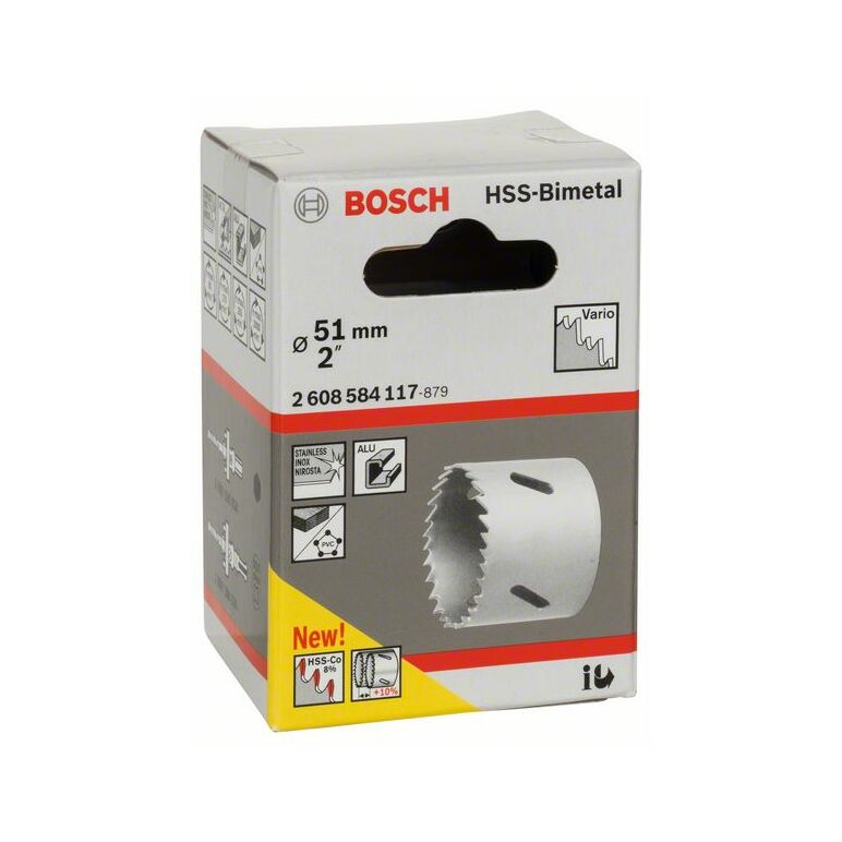 Bosch Lochsäge HSS-Bimetall für Standardadapter, 51 mm, 2 Zoll (2 608 584 117), image _ab__is.image_number.default