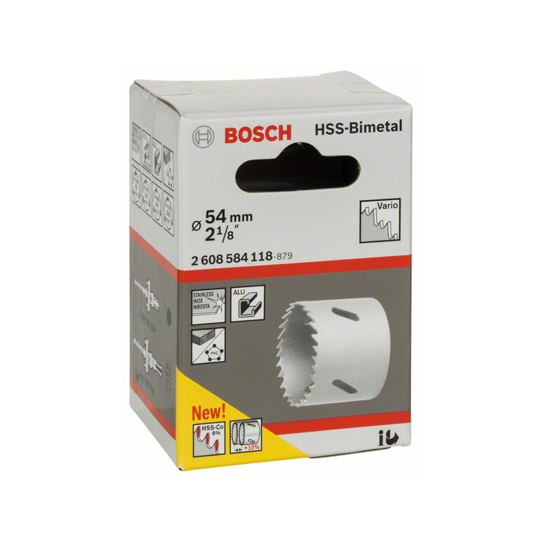 Bosch Lochsäge HSS-Bimetall für Standardadapter, 54 mm, 2 1/8 Zoll (2 608 584 118), image 