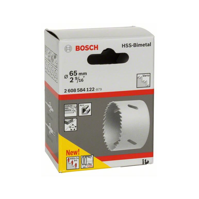 Bosch Lochsäge HSS-Bimetall für Standardadapter, 65 mm, 2 9/16 Zoll (2 608 584 122), image _ab__is.image_number.default