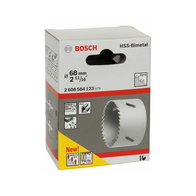 Bosch Lochsäge HSS-Bimetall für Standardadapter, 68 mm, 2 11/16 Zoll (2 608 584 123), image 
