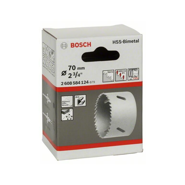Bosch Lochsäge HSS-Bimetall für Standardadapter, 70 mm, 2 3/4 Zoll (2 608 584 124), image _ab__is.image_number.default