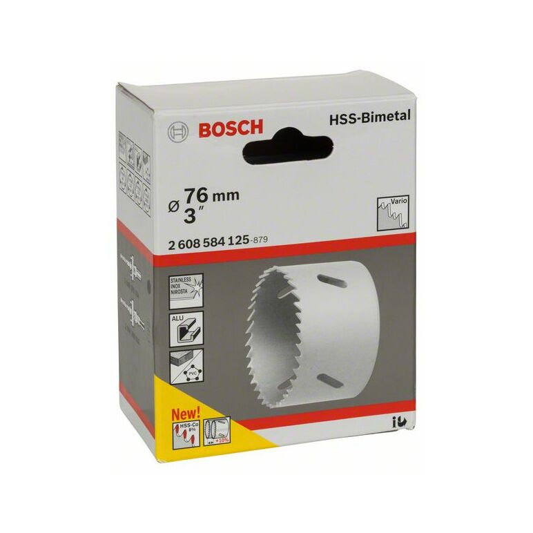 Bosch Lochsäge HSS-Bimetall für Standardadapter, 76 mm, 3 Zoll (2 608 584 125), image 