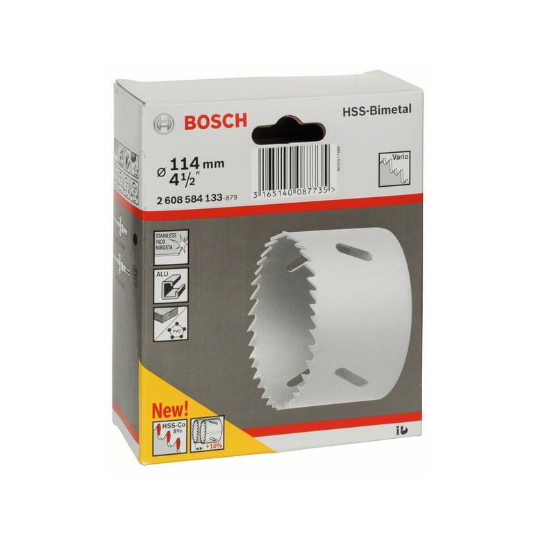 Bosch Lochsäge HSS-Bimetall für Standardadapter, 114 mm, 4 1/2 Zoll (2 608 584 133), image _ab__is.image_number.default