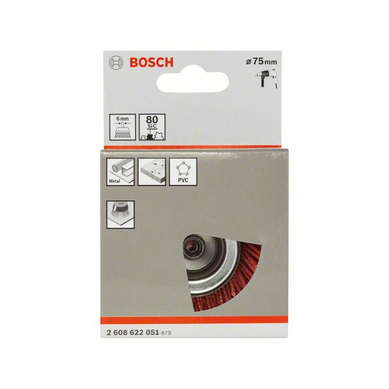 Bosch Topfbürste, Nylonborste mit Korund, 75 mm, 1 mm (2 608 622 051), image 