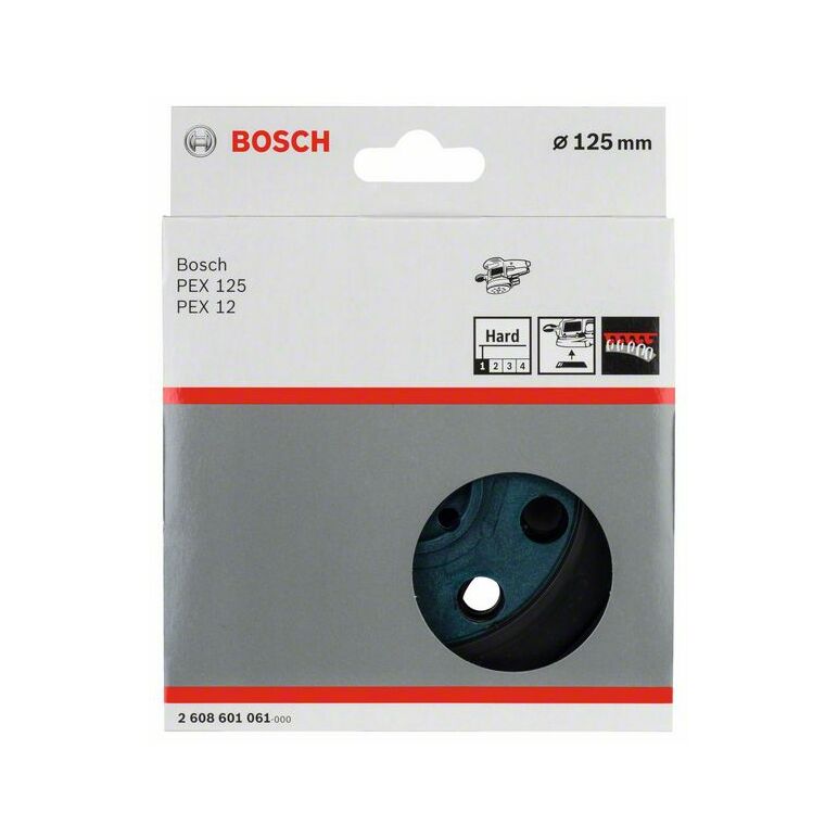 Bosch Schleifteller hart, 125 mm, für PEX 12, PEX 12 A, PEX 125 (2 608 601 061), image 