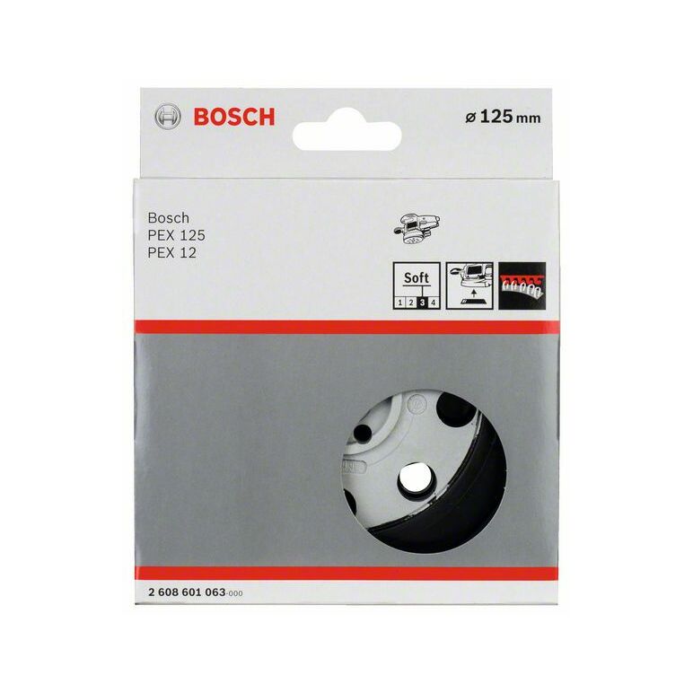 Bosch Schleifteller weich, 125 mm, für PEX 12, PEX 12 A, PEX 125 (2 608 601 063), image 