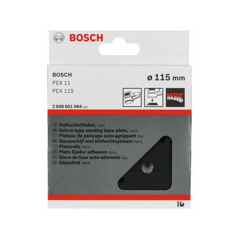 Bosch Schleifteller hart, 115 mm, passend zu PEX 115 (2 608 601 064), image 