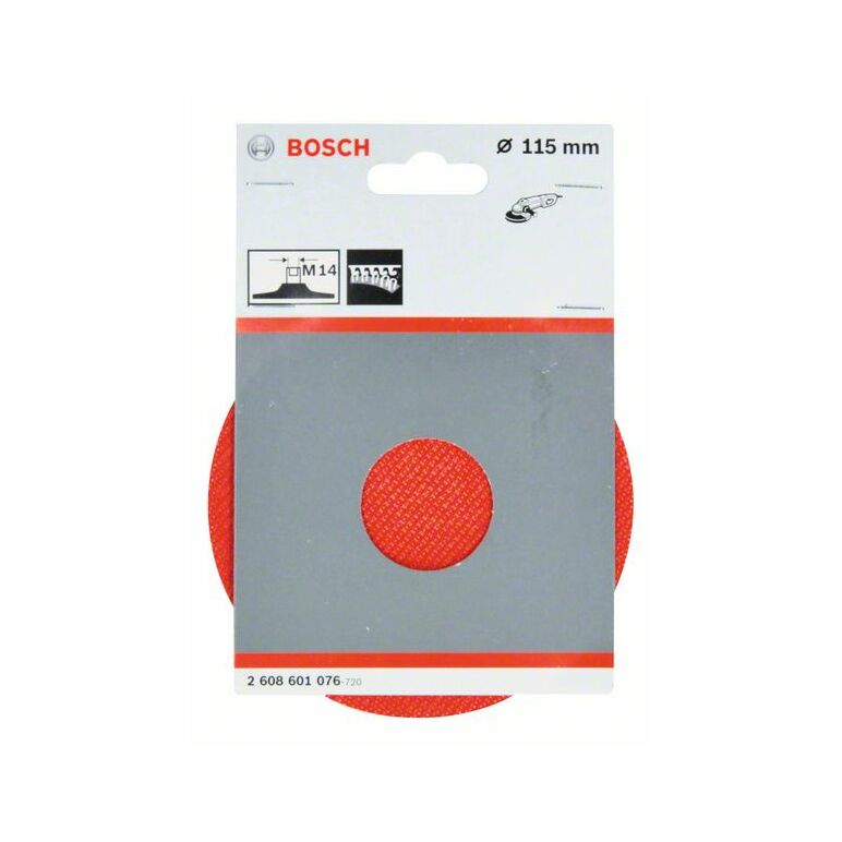 Bosch Stützteller mit Klettverschluss zum Befestigen von Schleifblättern 115 mm (2 608 601 076), image _ab__is.image_number.default