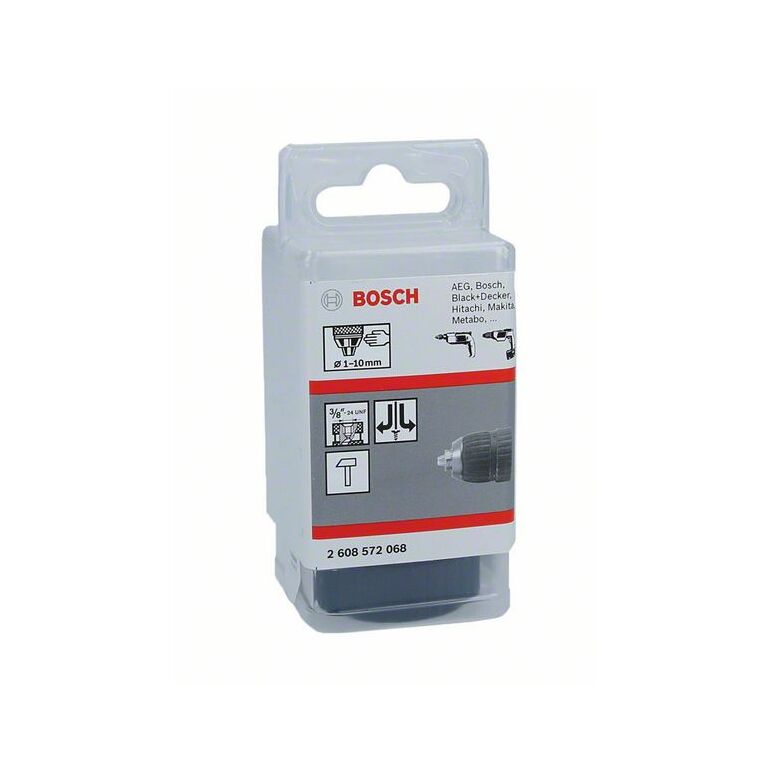 Bosch Schnellspannbohrfutter bis 10 mm, 1 bis 10 mm, 3/8 Zoll bis 24 (2 608 572 068), image 