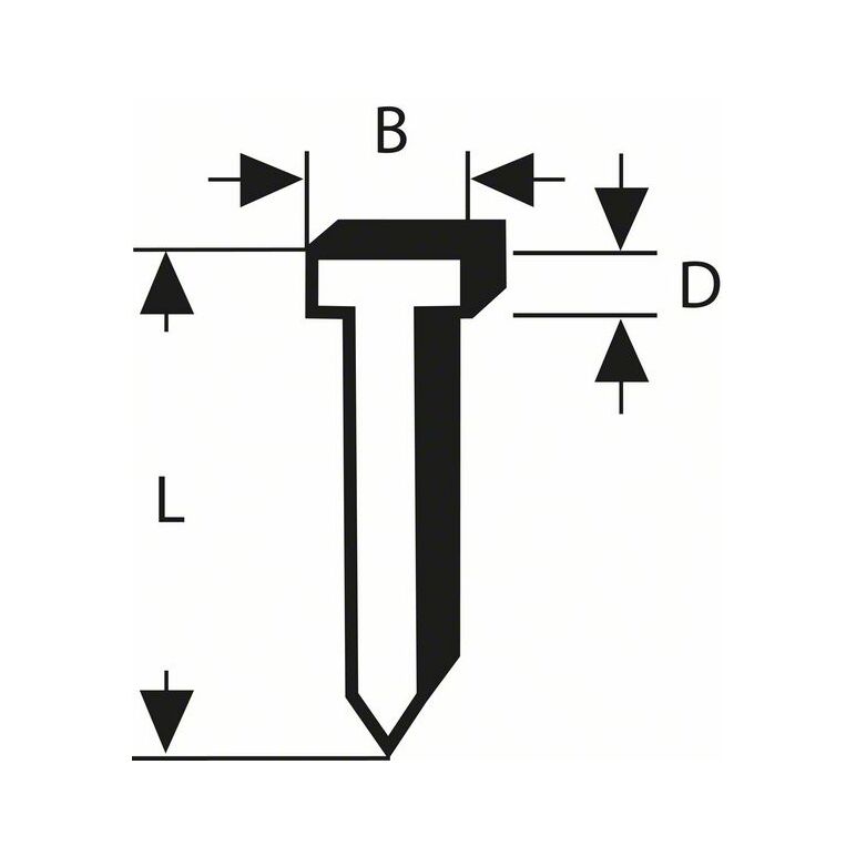 Bosch Tackernagel Typ 47, 1,8 x 1,27 x 30 mm, 1000er-Pack (2 609 200 249), image _ab__is.image_number.default