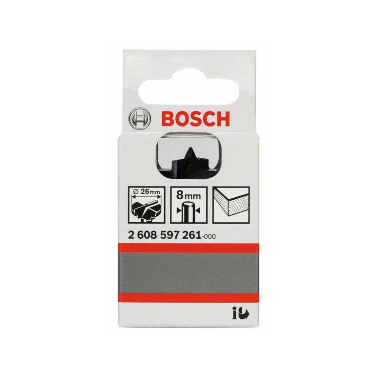 Bosch Scharnierlochbohrer ohne Hartmetallschneiden, 26 x 56 mm, d 8 mm (2 608 597 261), image _ab__is.image_number.default