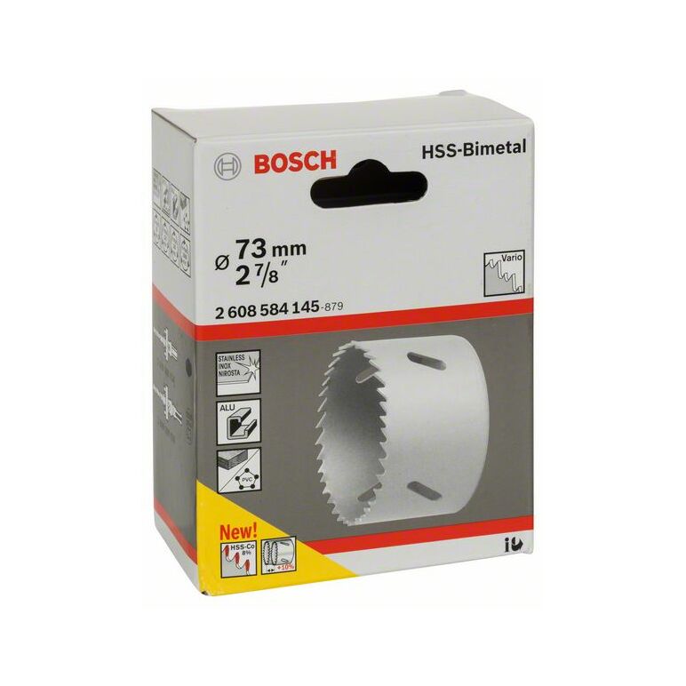 Bosch Lochsäge HSS-Bimetall für Standardadapter, 73 mm, 2 7/8 Zoll (2 608 584 145), image 