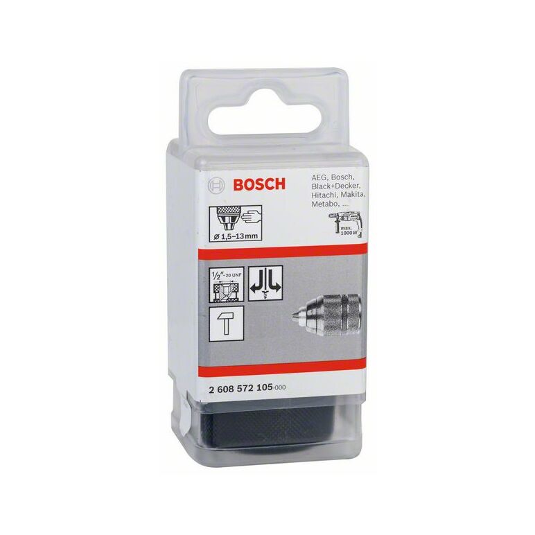 Bosch Schnellspannbohrfutter bis 13 mm, 1,5 bis 13 mm, 1/2 Zoll bis 20, Abb. Nr. 4 (2 608 572 105), image 