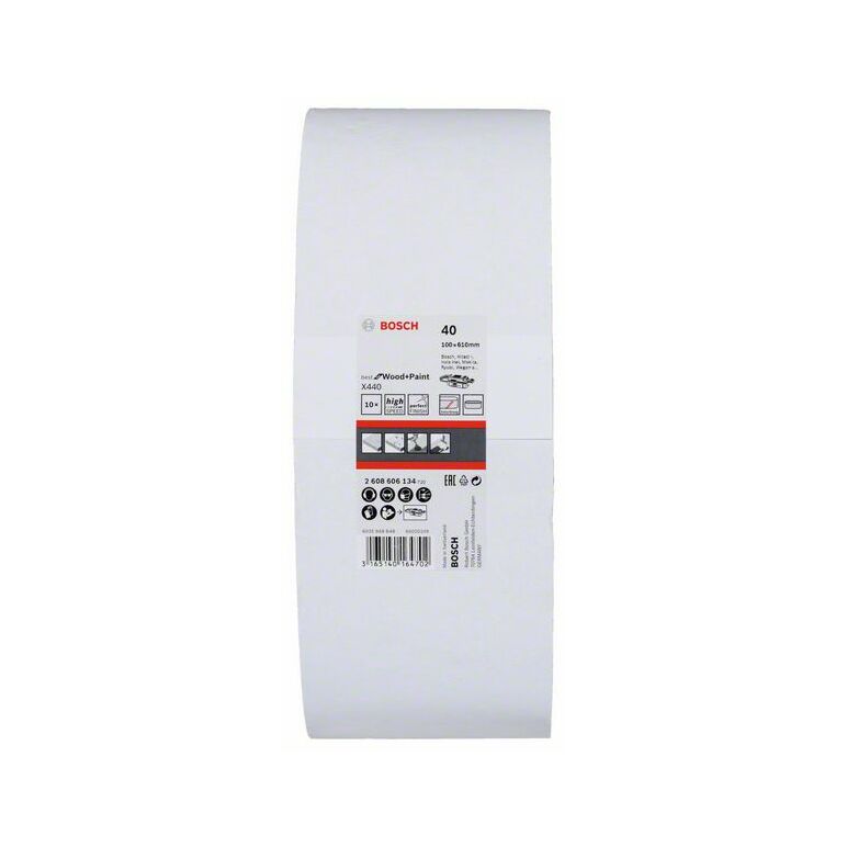 Bosch Schleifband-Set X440 Best for Wood and Paint, 10-teilig, 100 x 610 mm, 40 (2 608 606 134), image _ab__is.image_number.default
