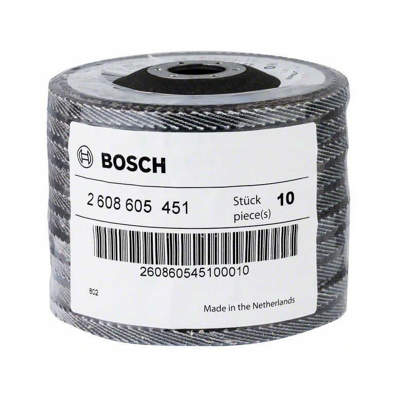 Bosch Fächerschleifscheibe X571 Best for Metal, gewinkelt, 115 mm, 60, Glasgewebe (2 608 605 451), image 