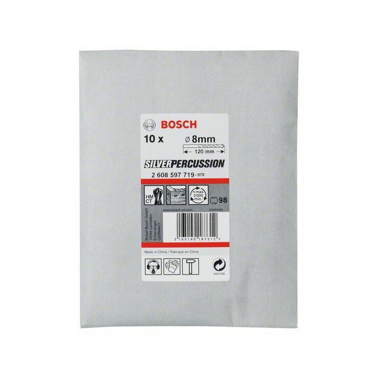 Bosch Betonbohrer CYL-3, 8 x 80 x 120 mm, d 7,5 mm, 10er-Pack (2 608 597 719), image _ab__is.image_number.default