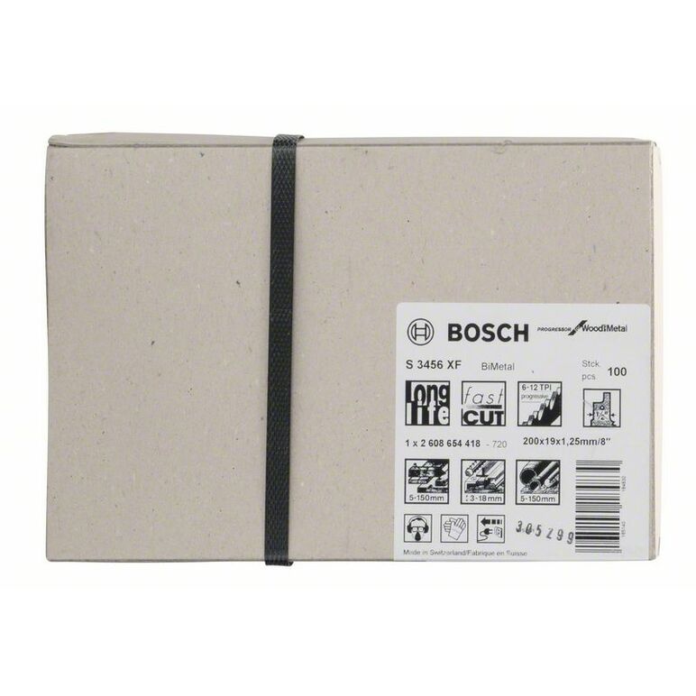 Bosch Säbelsägeblatt S 3456 XF, Progressor for Wood and Metal, 100er-Pack (2 608 654 418), image _ab__is.image_number.default