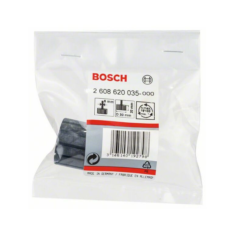 Bosch Aufnahmeschaft für Schleifhülsen, 30 mm, 20 mm, für Geradschleifer (2 608 620 035), image 