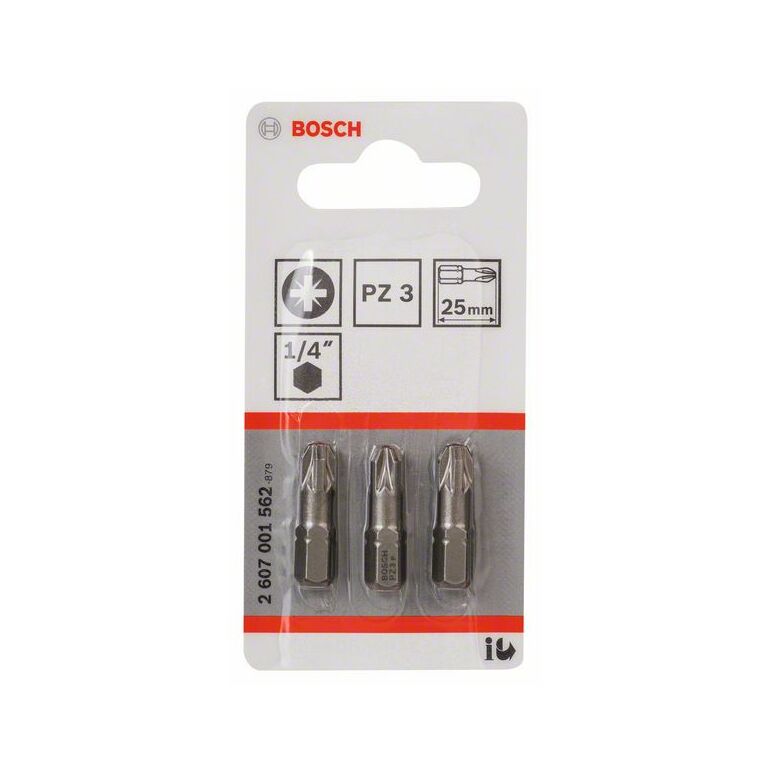 Bosch Schrauberbit Extra-Hart PZ 3, 25 mm, 3er-Pack (2 607 001 562), image _ab__is.image_number.default