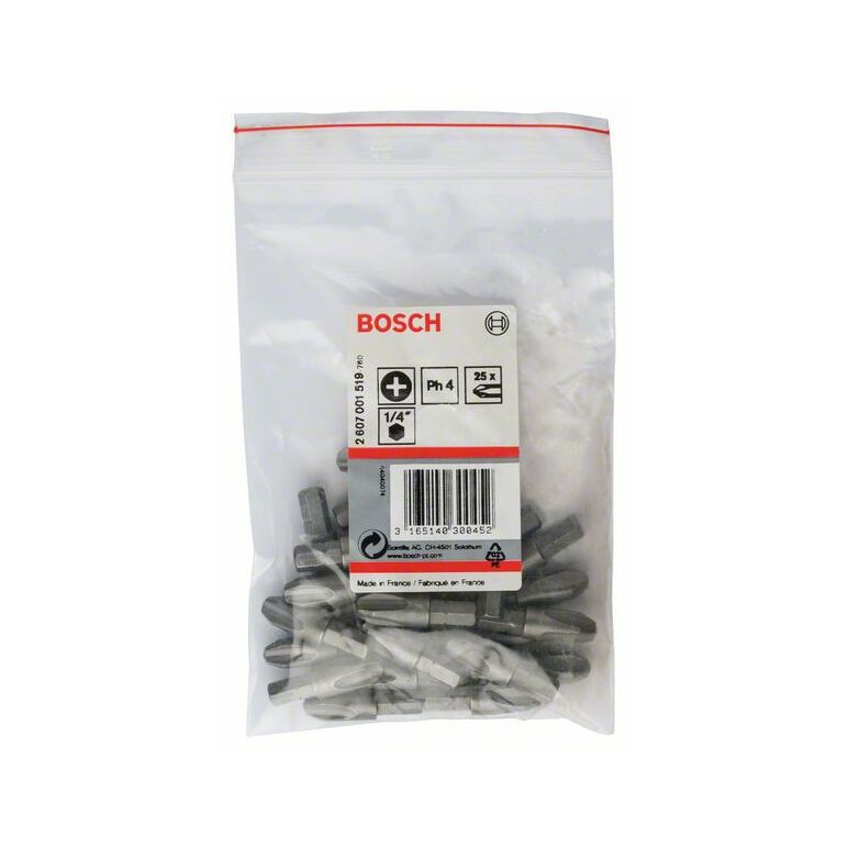 Bosch Schrauberbit Extra-Hart PH 4, 32 mm, 25er-Pack (2 607 001 519), image 