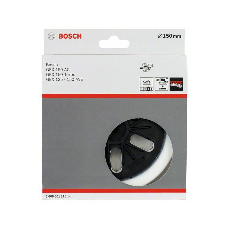 Bosch Schleifteller weich, 150 mm, für GEX 125-150 AVE, GEX 150 AC, GEX 150 (2 608 601 115), image _ab__is.image_number.default