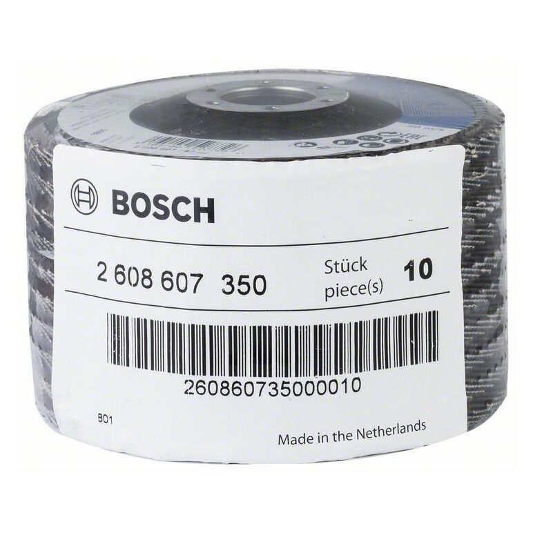 Bosch Fächerschleifscheibe X551 Expert for Metal, gerade, 115 mm, 60, Glasgewebe (2 608 607 350), image 