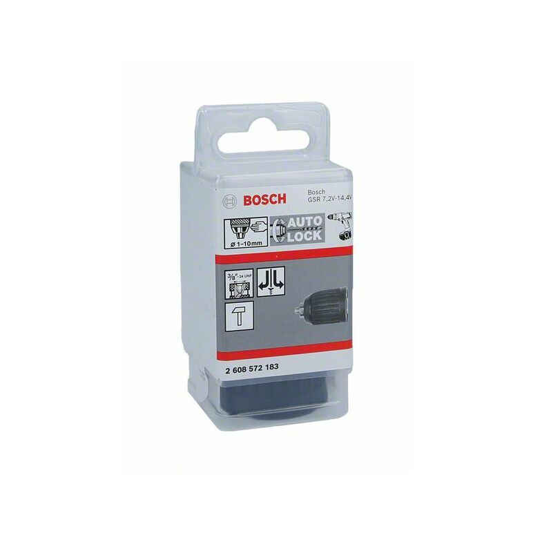 Bosch Schnellspannbohrfutter bis 10 mm, 1 bis 10 mm, 3/8 bis 24, Standard Duty (2 608 572 183), image _ab__is.image_number.default