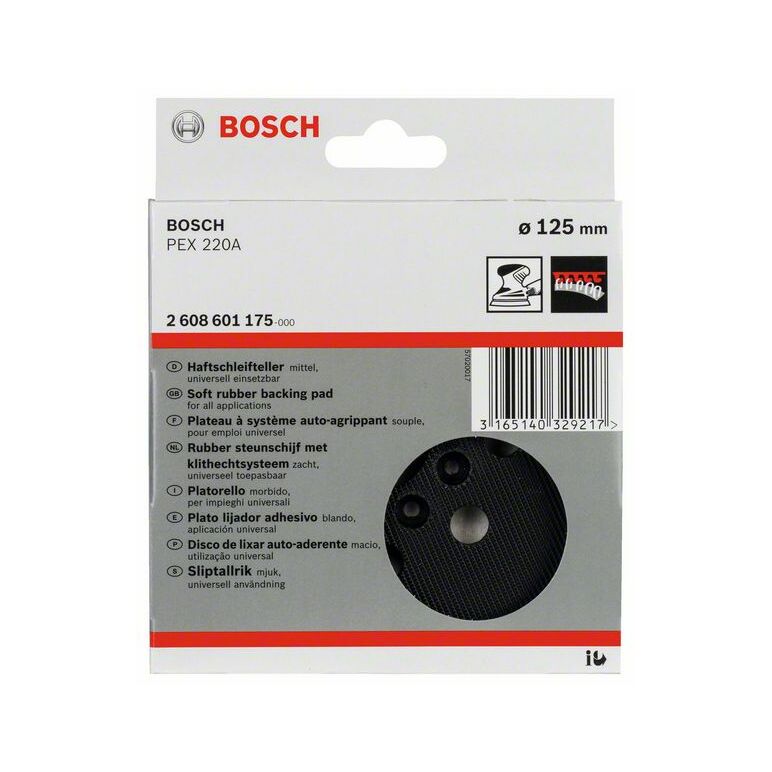 Bosch Schleifteller mittel, 125 mm, 8, für PEX 220 A (2 608 601 175), image 
