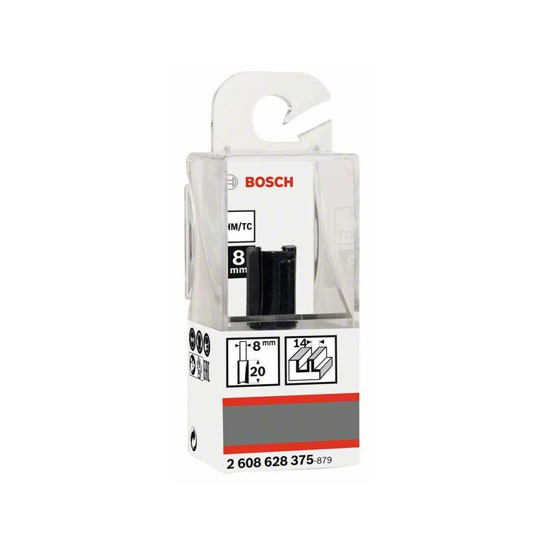 Bosch Nutfräser Standard for Wood, 8 mm, D1 14 mm, L 20 mm, G 51 mm (2 608 628 375), image 