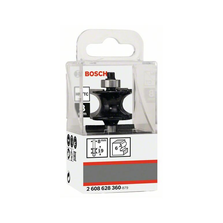 Bosch Halbstabfräser Standard for Wood, 8 mm, 6 mm, 19 mm, 63 mm (2 608 628 360), image 