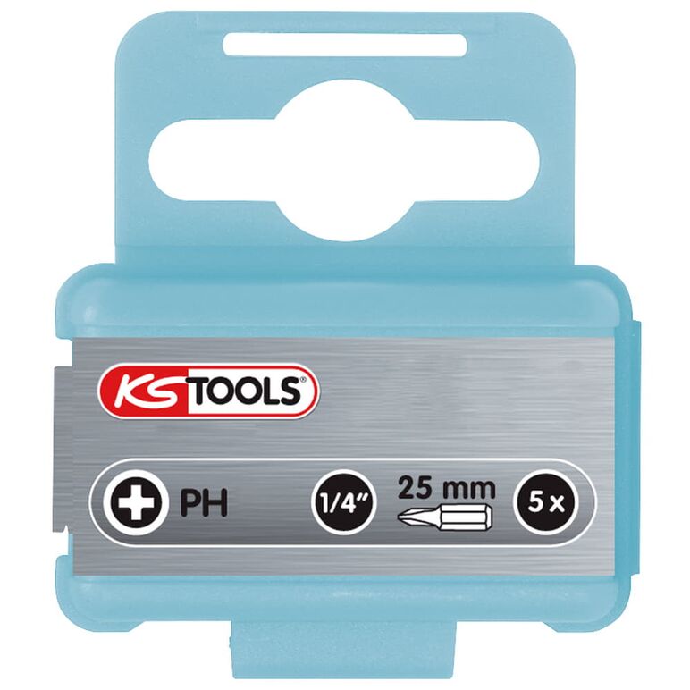 KS Tools 1/4" EDELSTAHL Bit, 25mm, PH3, 5er Pack, image 