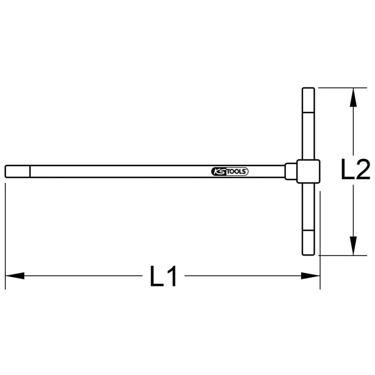 KS Tools 3-Wege T-Griff-Innensechskant-Schlüssel, 2,0 mm, image _ab__is.image_number.default
