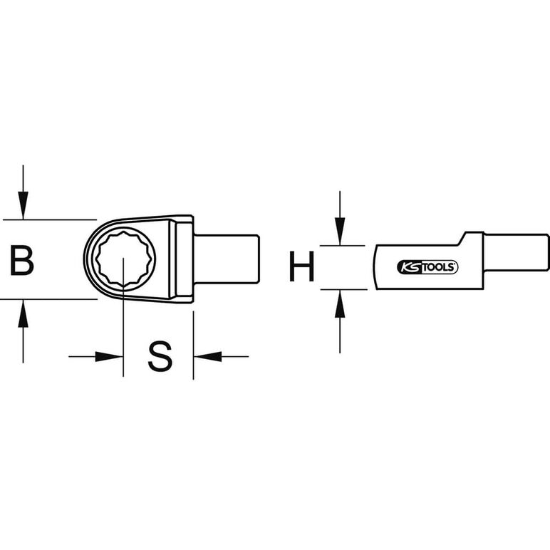 KS Tools 14x18mm Einsteck-Ringschlüssel, 13mm, image _ab__is.image_number.default