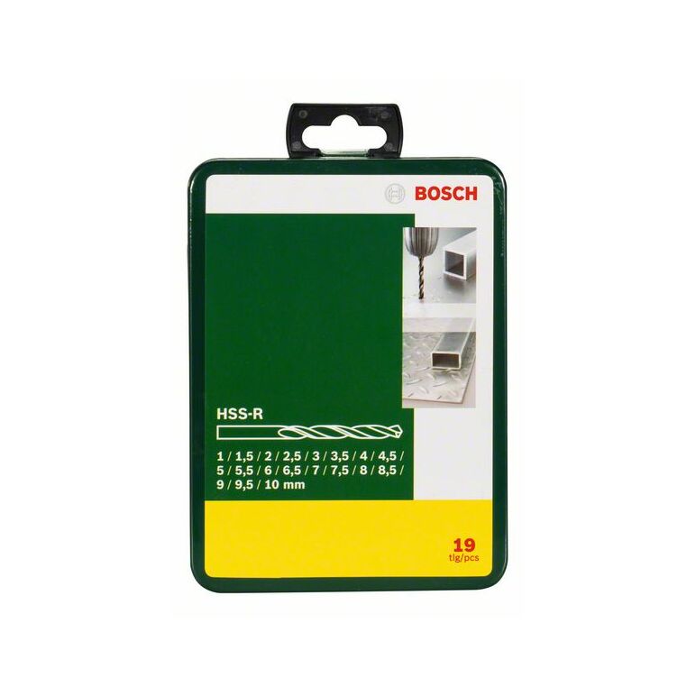 Bosch Metallbohrer-Set HSS-R, 19-teilig, 1 - 10 mm, Metallkassette (2 607 019 435), image _ab__is.image_number.default