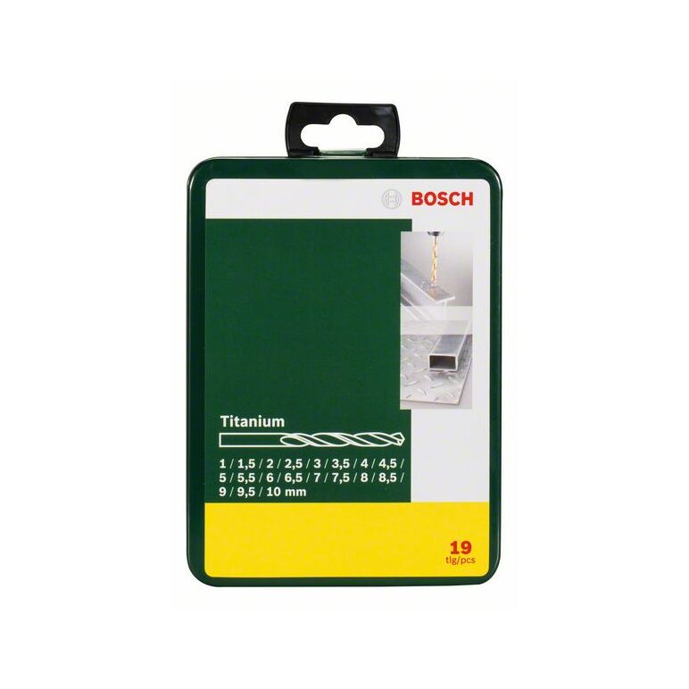 Bosch Metallbohrer-Set HSS-TiN, 19-teilig, 1 - 10 mm, Metallkassette (2 607 019 437), image _ab__is.image_number.default