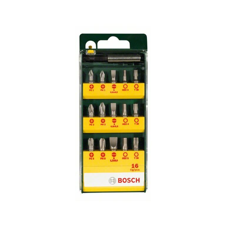 Bosch 16-teiliges Schrauberbit-Set mit magnetischen Universalhalter (2 607 019 453), image 
