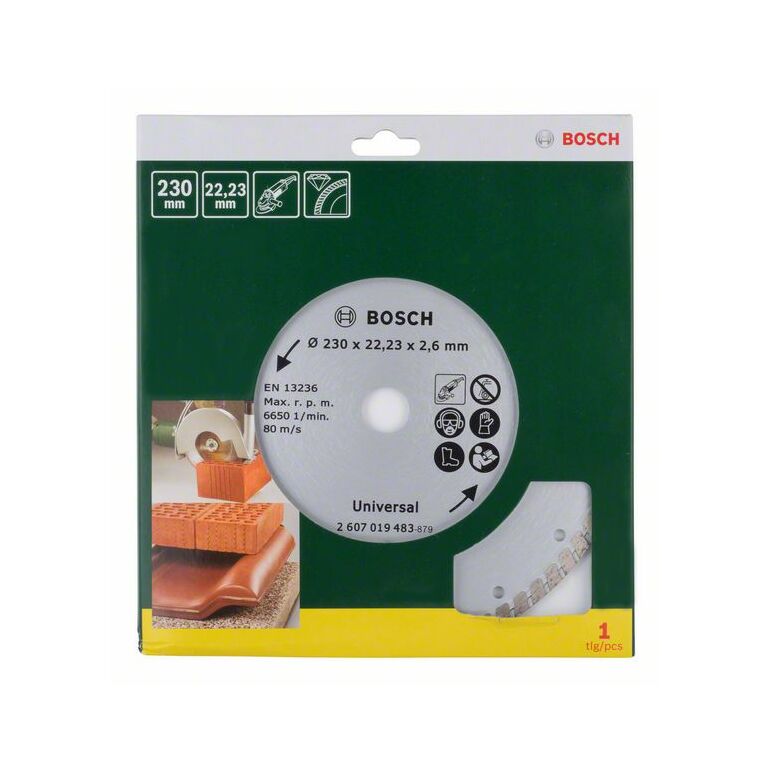 Bosch Diamanttrennscheibe Turbo, Durchmesser: 230 mm (2 607 019 483), image 