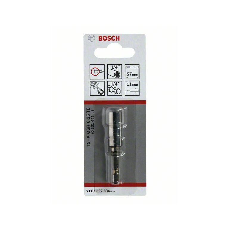 Bosch Universalhalter, 1/4 Zoll, 57 mm, 11 mm, (in Verbindung mit Tiefenanschlag T9) (2 607 002 584), image _ab__is.image_number.default