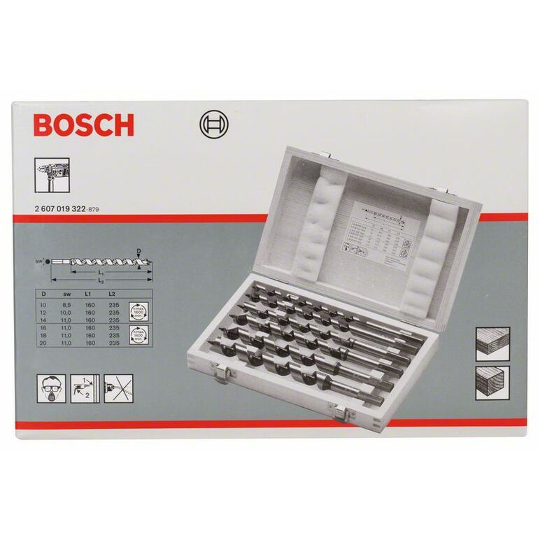 Bosch Schlangenbohrer-Set, 6-teilig, 10 - 20 mm, 360 mm, 450 mm (2 607 019 323), image _ab__is.image_number.default