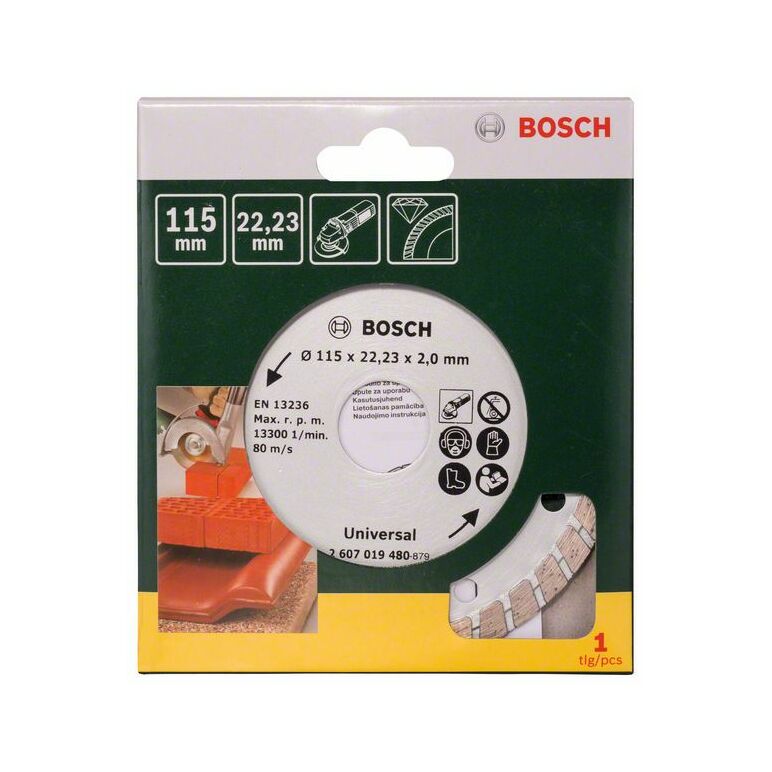 Bosch Diamanttrennscheibe Turbo, Durchmesser: 115 mm (2 607 019 480), image 