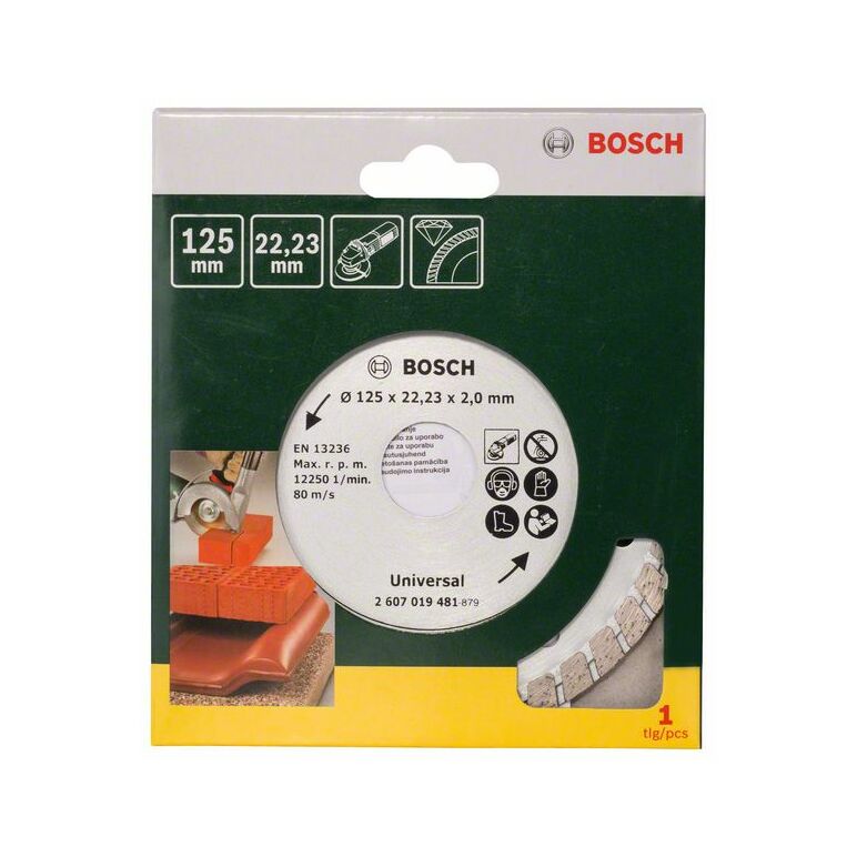 Bosch Diamanttrennscheibe Turbo, Durchmesser: 125 mm (2 607 019 481), image _ab__is.image_number.default