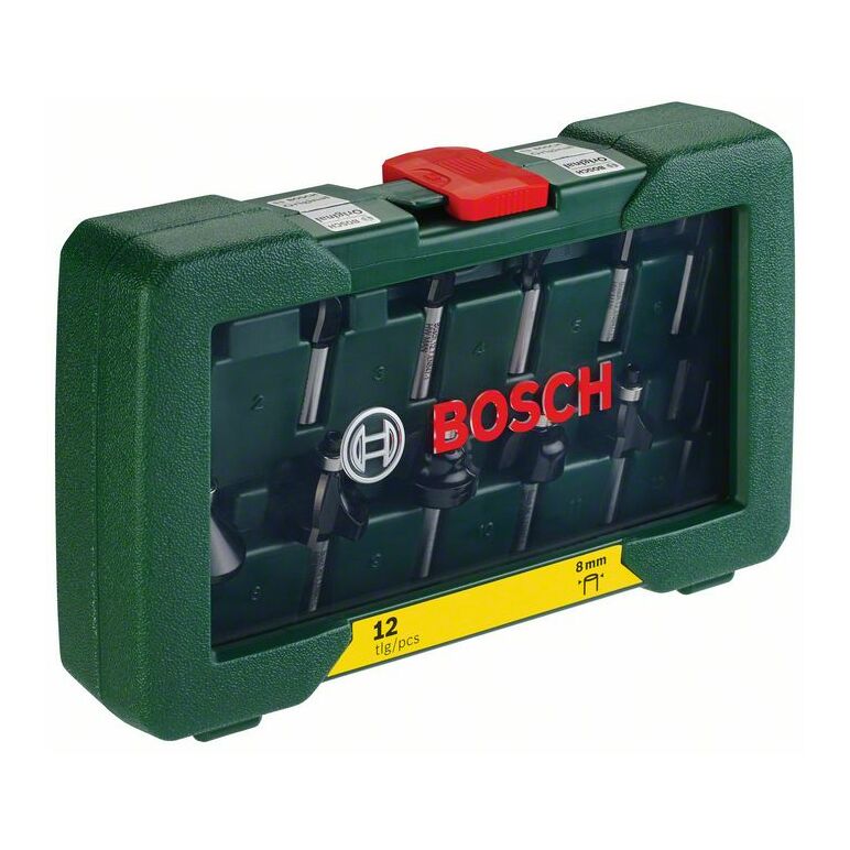 Bosch HM-Fräser-Set mit 8 mm Schaft, 12-teilig (2 607 019 466), image 