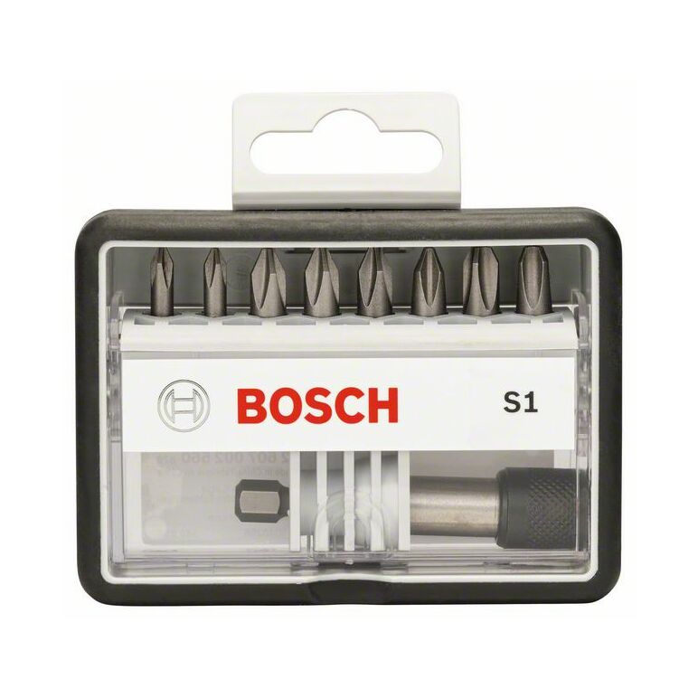 Bosch Schrauberbit-Set Robust Line S Extra-Hart, 8 + 1 teilig, 25 mm, PH (2 607 002 560), image _ab__is.image_number.default