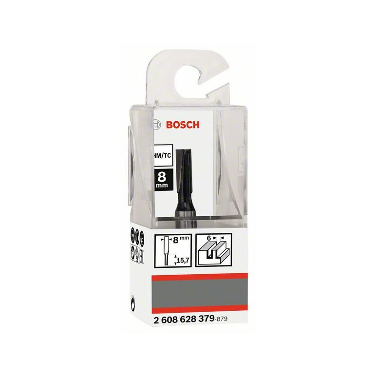 Bosch Nutfräser Standard for Wood, 8 mm, D1 6 mm, L 16 mm, G 48 mm (2 608 628 379), image 