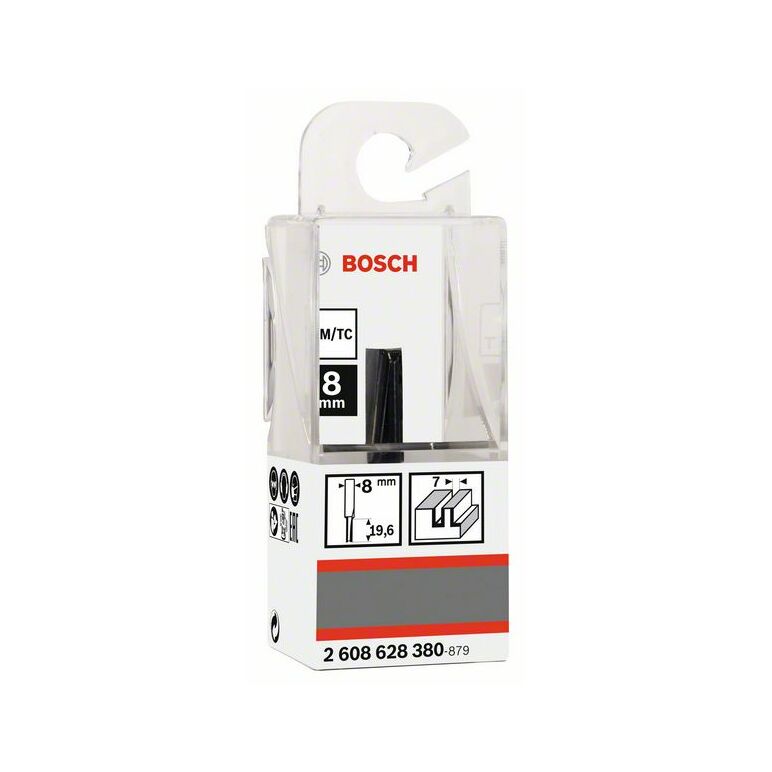 Bosch Nutfräser Standard for Wood, 8 mm, D1 7 mm, L 20 mm, G 51 mm (2 608 628 380), image 