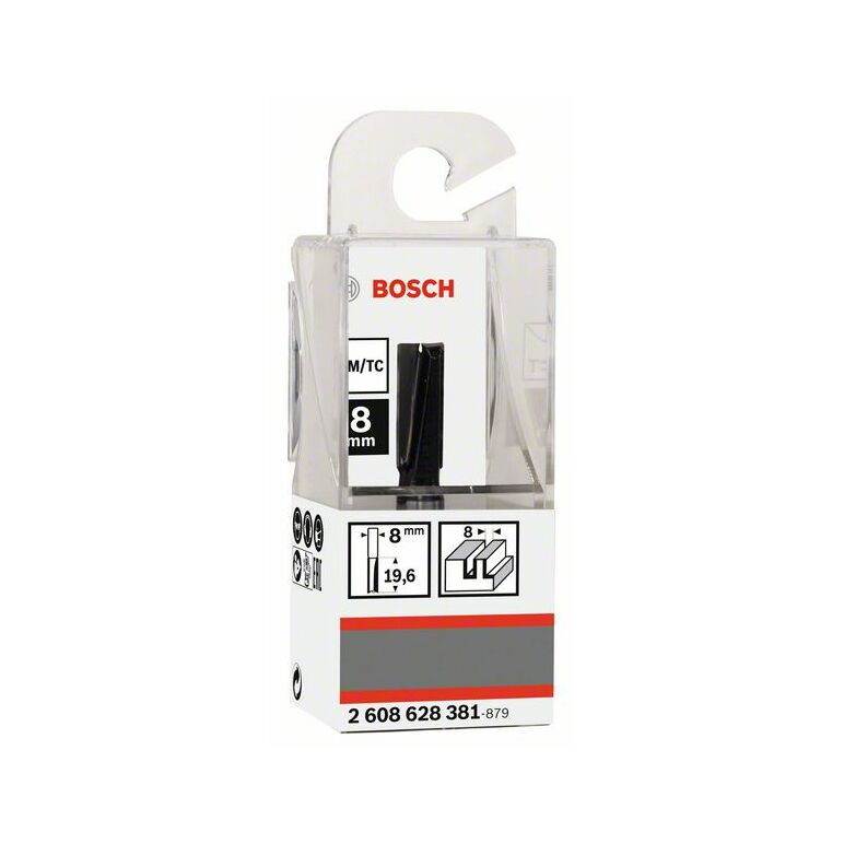Bosch Nutfräser Standard for Wood, 8 mm, D1 8 mm, L 20 mm, G 51 mm (2 608 628 381), image 