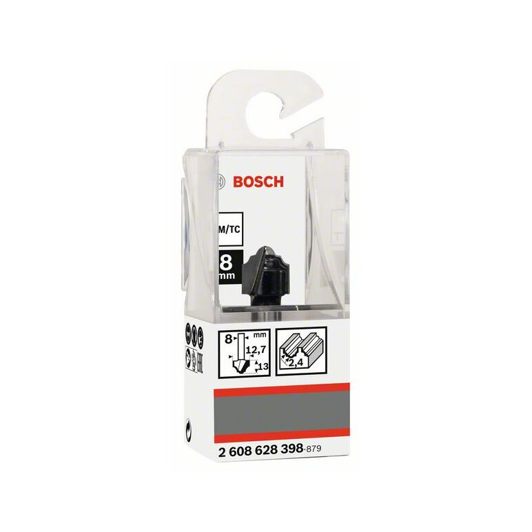 Bosch Profilfräser H, 8 mm, R1 2,4 mm, D 12,7 mm, L 12,4 mm, G 46 mm (2 608 628 398), image 